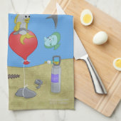 Aquatic Thrill Seekers Kitchen Towel Theedoek (Quarter Fold)