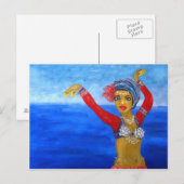Aquatic Tribe Dancer Briefkaart (Voorkant / Achterkant)