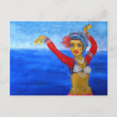 Aquatic Tribe Dancer Briefkaart (Voorkant)
