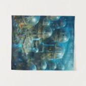 "Aquatic Utopia: Betoverd Onderwater Cityscape" D Wandkleed (Voorkant (horizontaal))