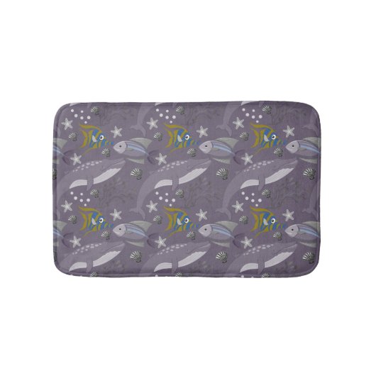 Aquaticaan | ocean underwater life 24 badmat (Voorkant)