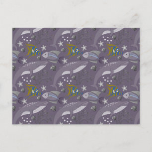 Aquaticaan ocean underwater life 24 briefkaart