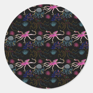 Aquaticaan   ocean underwater life 28 ronde sticker