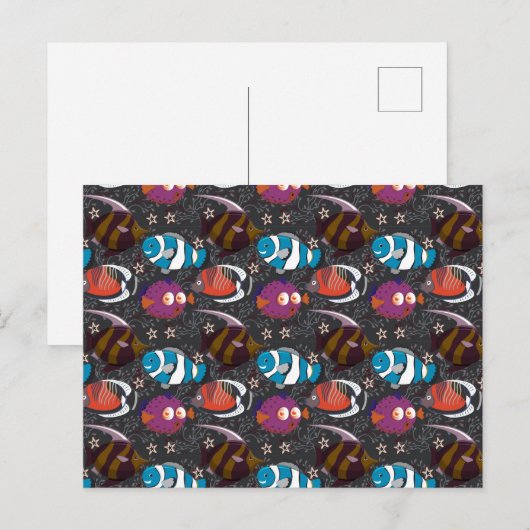 Aquaticaan | ocean underwater life 43 briefkaart (Voorkant / Achterkant)