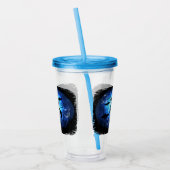 Aquaticat - Surreal Cat in Deep Ocean Fantasy Acryl Drinkbeker (Links)