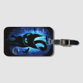 Aquaticat - Surreal Cat in Deep Ocean Fantasy Bagagelabel (Voorkant (horizontaal))