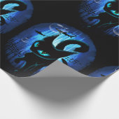 Aquaticat - Surreal Cat in Deep Ocean Fantasy Cadeaupapier (Hoek)