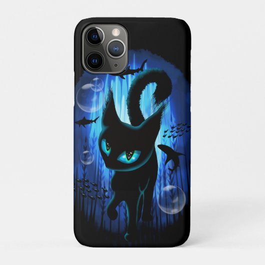 Aquaticat - Surreal Cat in Deep Ocean Fantasy Case-Mate iPhone Case (Achterkant)