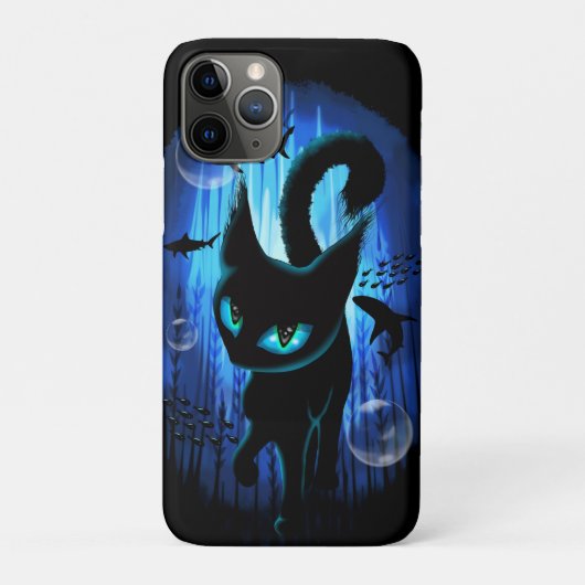 Aquaticat - Surreal Cat in Deep Ocean Fantasy Case-Mate iPhone Case (Achterkant)