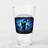 Aquaticat - Surreal Cat in Deep Ocean Fantasy Glas (Achterkant)