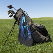 Aquaticat - Surreal Cat in Deep Ocean Fantasy Golfhanddoek (Groen)