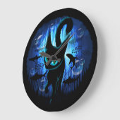 Aquaticat - Surreal Cat in Deep Ocean Fantasy Grote Klok (Hoek)