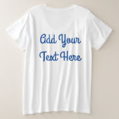 Aquaticat - Surreal Cat in Deep Ocean Fantasy Grote Maat T-shirt (Design achterkant)