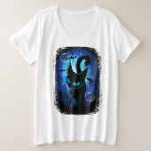 Aquaticat - Surreal Cat in Deep Ocean Fantasy Grote Maat T-shirt (Design voorkant)