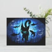 Aquaticat - Surreal Cat in Deep Ocean Fantasy Kaart (Staand voorkant)