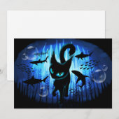 Aquaticat - Surreal Cat in Deep Ocean Fantasy Kaart (Voorkant / Achterkant)