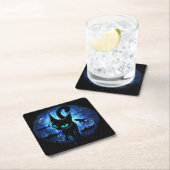 Aquaticat - Surreal Cat in Deep Ocean Fantasy Kartonnen Onderzetters (Insitu)