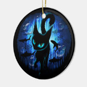 Aquaticat - Surreal Cat in Deep Ocean Fantasy Keramisch Ornament (Links)