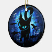 Aquaticat - Surreal Cat in Deep Ocean Fantasy Keramisch Ornament (Links)