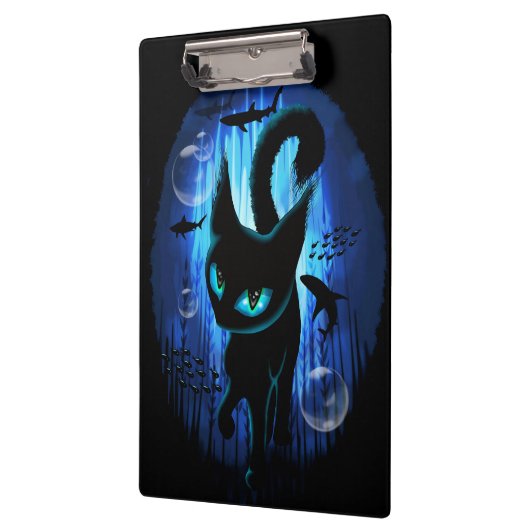 Aquaticat - Surreal Cat in Deep Ocean Fantasy Klembord (Links)