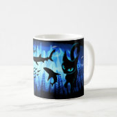 Aquaticat - Surreal Cat in Deep Ocean Fantasy Koffiemok (Voorkant rechts)