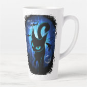 Aquaticat - Surreal Cat in Deep Ocean Fantasy Latte Mok (Rechts)