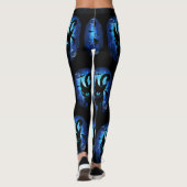 Aquaticat - Surreal Cat in Deep Ocean Fantasy Leggings (Achterkant)
