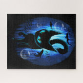 Aquaticat - Surreal Cat in Deep Ocean Fantasy Legpuzzel (Horizontaal)
