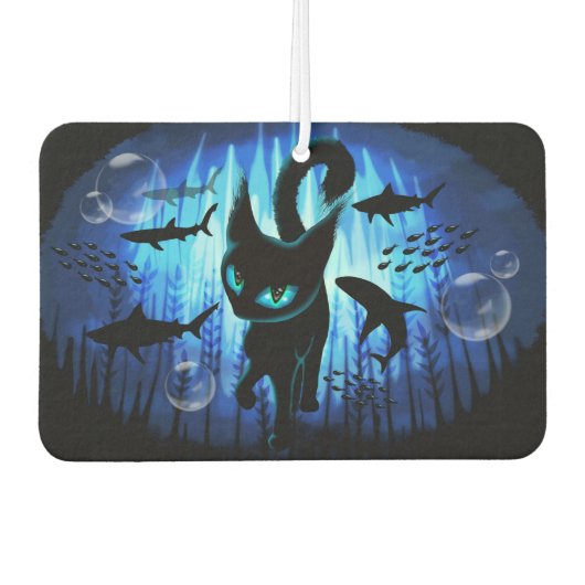 Aquaticat - Surreal Cat in Deep Ocean Fantasy Luchtverfrisser