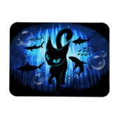 Aquaticat - Surreal Cat in Deep Ocean Fantasy Magneet (Horizontaal)
