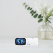 Aquaticat - Surreal Cat in Deep Ocean Fantasy Mini Visitekaartje (Staand voorkant)