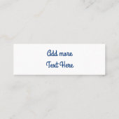 Aquaticat - Surreal Cat in Deep Ocean Fantasy Mini Visitekaartje (Achterkant)