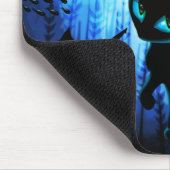 Aquaticat - Surreal Cat in Deep Ocean Fantasy Muismat (Hoek)