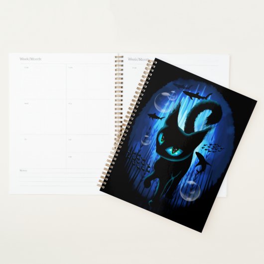 Aquaticat - Surreal Cat in Deep Ocean Fantasy Planner (Display)