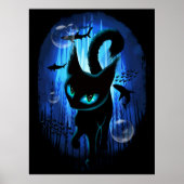 Aquaticat - Surreal Cat in Deep Ocean Fantasy Poster (Voorkant)