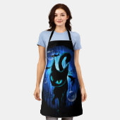 Aquaticat - Surreal Cat in Deep Ocean Fantasy Schort (Gedragen)