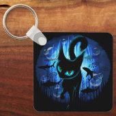 Aquaticat - Surreal Cat in Deep Ocean Fantasy Sleutelhanger (Voorkant)