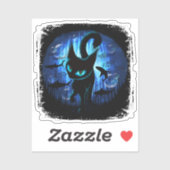 Aquaticat - Surreal Cat in Deep Ocean Fantasy Sticker (Vel)