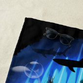 Aquaticat - Surreal Cat in Deep Ocean Fantasy Strandlaken (In situ)