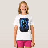 Aquaticat - Surreal Cat in Deep Ocean Fantasy T-shirt (Voorkant volledig)