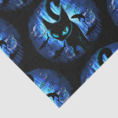 Aquaticat - Surreal Cat in Deep Ocean Fantasy Tissuepapier (Detail)