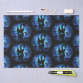 Aquaticat - Surreal Cat in Deep Ocean Fantasy Tissuepapier (Craft)