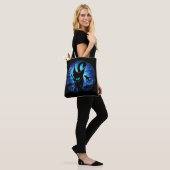 Aquaticat - Surreal Cat in Deep Ocean Fantasy Tote Bag (Op model)