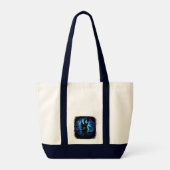 Aquaticat - Surreal Cat in Deep Ocean Fantasy Tote Bag (Achterkant)
