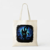 Aquaticat - Surreal Cat in Deep Ocean Fantasy Tote Bag (Achterkant)