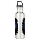 Aquaticat - Surreal Cat in Deep Ocean Fantasy Waterfles (Achterkant)