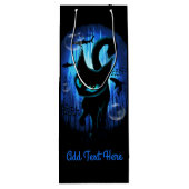 Aquaticat - Surreal Cat in Deep Ocean Fantasy Wijn Cadeautas (Achterkant)