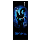 Aquaticat - Surreal Cat in Deep Ocean Fantasy Wijn Cadeautas (Voorkant)