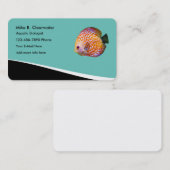 Aquatisch bioloog Discus Fish Visitekaartje (Voorkant / Achterkant)