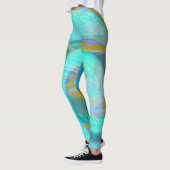 Aquatisch goud leggings (Links)